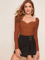 Load image into Gallery viewer, Wrap Front Sweetheart Top
