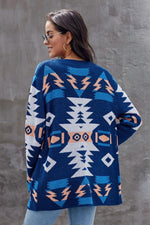 Load image into Gallery viewer, Geometric Pocket Knit Cardigan
