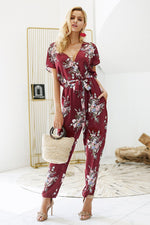 Load image into Gallery viewer, Boho Floral Print Jumpsuit

