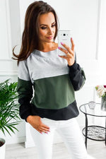 Load image into Gallery viewer, Crew Neck Splicing Colors Pullover
