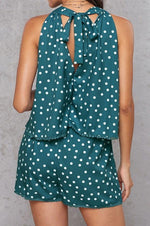 Load image into Gallery viewer, Polka-Dot Loose Floral Casual Romper

