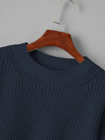 Load image into Gallery viewer, Drop Shoulder Solid Crop Sweater
