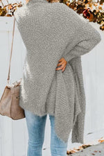 Load image into Gallery viewer, Medium Long Irregular Loose Sweater Coat
