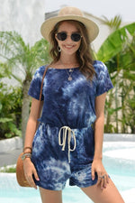 Load image into Gallery viewer, Priscilla Tie-Dyed Short Romper
