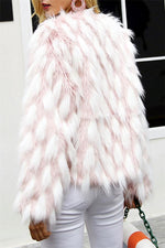 Load image into Gallery viewer, Chic Pink Party Fluffy Faux Fur Coat
