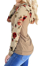 Load image into Gallery viewer, Autumn Floral Drawstring Hoodie
