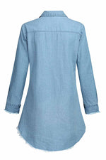 Load image into Gallery viewer, Loose Button Design 4 Colors Denim Dress（4 colors）
