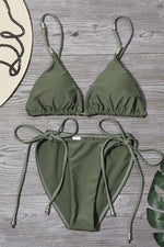Load image into Gallery viewer, Plain Ties Bikini Set
