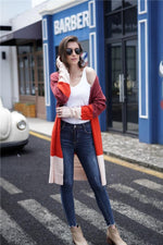 Load image into Gallery viewer, Casual Color Block Loose Cardigan
