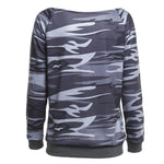 Load image into Gallery viewer, Camouflage Round Neck Loose Sweatshirt
