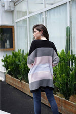 Load image into Gallery viewer, Streetwear Striped Loose Cardigan
