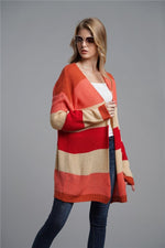 Load image into Gallery viewer, Streetwear Striped Loose Cardigan
