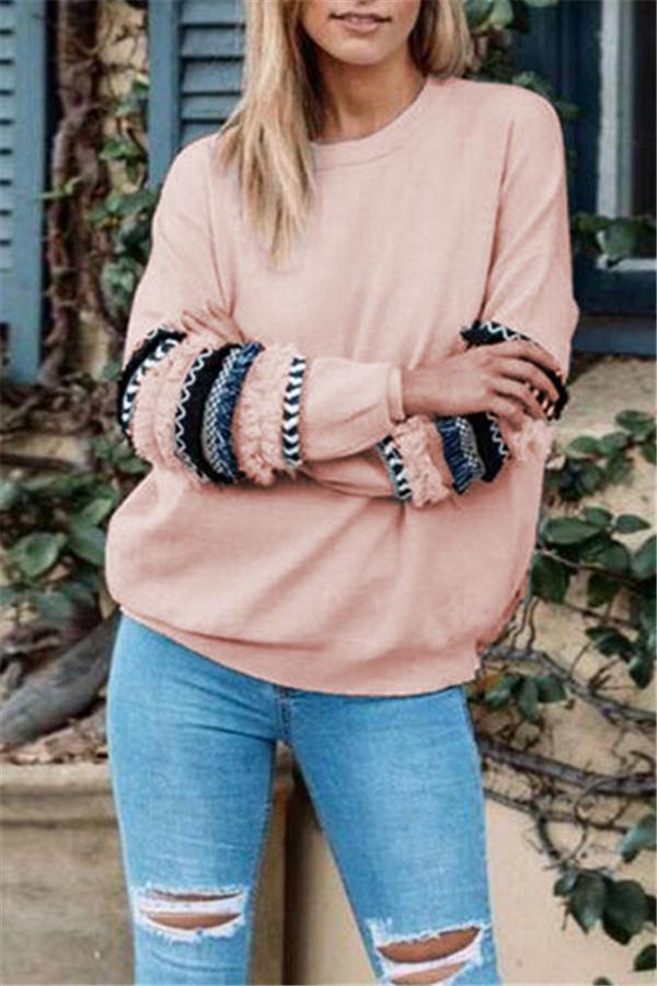 Frilled Sleeve Pullover