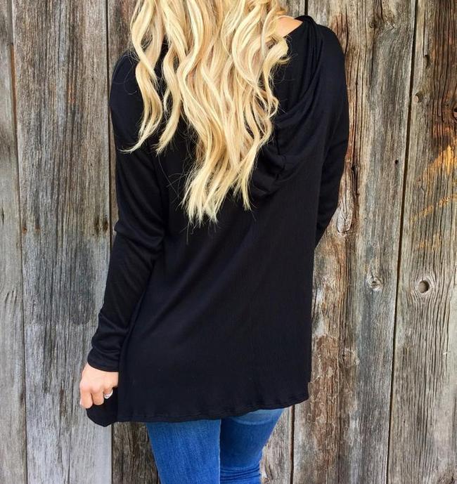 Lace Up Hoodie Shirt