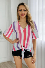 Load image into Gallery viewer, Rainbow Striped T-Shirt
