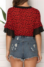 Load image into Gallery viewer, Printed Leopard Print Chiffon Shirt

