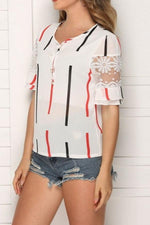 Load image into Gallery viewer, Flared Sleeves Off-Shoulder Chiffon Shirt
