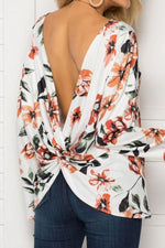 Load image into Gallery viewer, Bohemian Round Neck Flower Print Top
