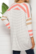 Load image into Gallery viewer, Round Neck Loose Stripe Long Sleeve

