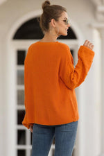 Load image into Gallery viewer, Plain Lantern Sleeve Loose Sweater
