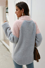 Load image into Gallery viewer, Winter High Neck Buttons Plush Coat
