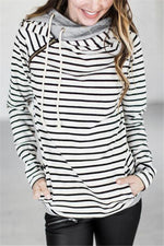 Load image into Gallery viewer, Doublehood Black Stripe Sweatshirt Hoodie
