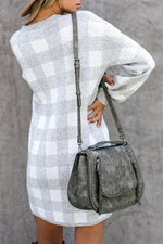 Load image into Gallery viewer, Autumn Plaid Long Sleeve Dress

