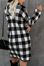 Load image into Gallery viewer, Autumn Plaid Long Sleeve Dress
