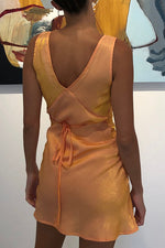 Load image into Gallery viewer, Minimalism V Neck Tank Mini Dress
