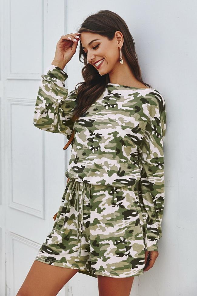 Camouflage Casual Romper