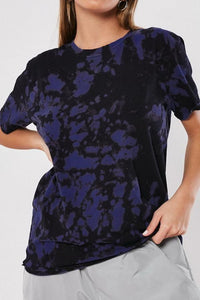 Recreational Printed T-Shirt With Round Collar