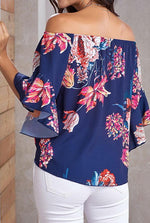 Load image into Gallery viewer, Printed Knotted Flare Sleeve Jacket
