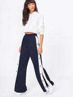 Load image into Gallery viewer, Button Tape Side Wide Leg Pants
