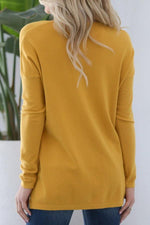 Load image into Gallery viewer, Loose V-Collar Plain Long-Sleeved T-Shirt
