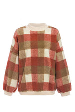 Load image into Gallery viewer, Loose Lambswool Plaid Pullover
