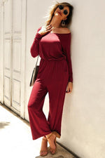Load image into Gallery viewer, Solid Color High-Waisted Jumpsuit
