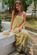 Load image into Gallery viewer, Ethnic V Neck Sleeveless Maxi Dress
