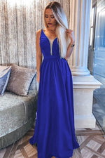 Load image into Gallery viewer, Sexy Sleeveless Long Dress Rhinestone Side Split Deep V Neck Maxi Dress
