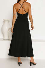 Load image into Gallery viewer, Cut Out Backless V Neck Maxi Dress
