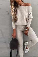 Load image into Gallery viewer, Fashion Casual Solid Patchwork Long Sleeve Two Pieces(7 colors)
