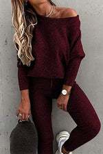 Load image into Gallery viewer, Fashion Casual Solid Patchwork Long Sleeve Two Pieces(7 colors)
