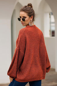 Lantern Sleeve Short Loose Sweater