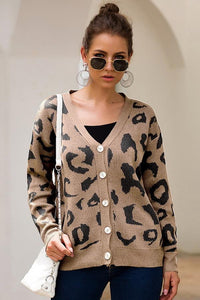 Leopard Print Long Sleeve Sweater