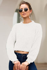 Load image into Gallery viewer, Long Sleeve Short Loose Sweater
