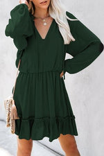 Load image into Gallery viewer, Pure Colour V Neck Loose Dress
