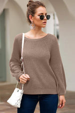 Load image into Gallery viewer, Solid Color Loose Long-Sleeved Sweater
