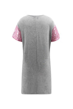 Load image into Gallery viewer, Sequin Short Sleeve Leisure Dress
