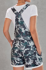 Load image into Gallery viewer, Camouflage Printed High-Waist Strap Shorts
