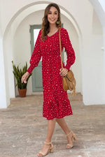 Load image into Gallery viewer, Dot Long Sleeve Chic Dress
