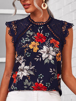Load image into Gallery viewer, Raglan Sleeve Guipure Lace Floral Top
